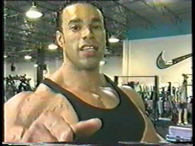 Kevin Levrone 100 pound dumbbell curls
