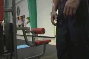 Sweaty Bodybuilder Workout