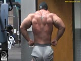 Adam A-Bomb Reich   Posing at Golds Gym