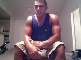 Hot guy on webcam