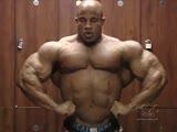 bodybuilder Victor Martinez posing