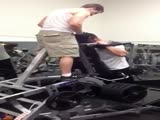 Me lifting at gym