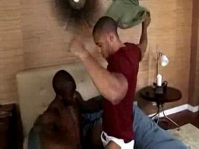 Two Muscular Black Men Fucking Each Other
