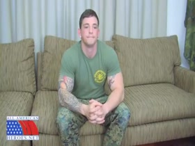 Sergeant Slate - military hunk jacks off