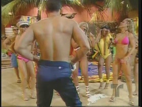 Male stripper "Pici" on "No te duermas TV show" in Puerto Rico