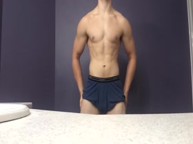 Teen Bodybuilder posing