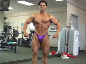 Tamer El Shahat in a purple poser