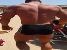 Hot Greek Bodybuilder at the beach