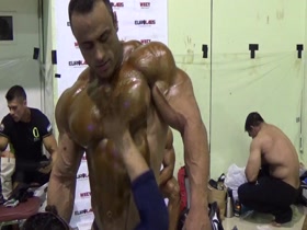 Handsome Persian (Iranian) Bodybuilder Oiled in WBPF Championship