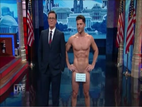 Dan Dexter nude on Stephen Colbert’s Live