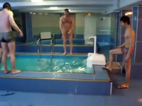 Hot muscle Hunks Naked Fun in Sauna