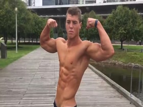 Teen physique competitor Jake at Arnold Classic