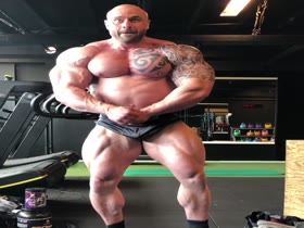 Norwegian Super Stud Posing in the Gym