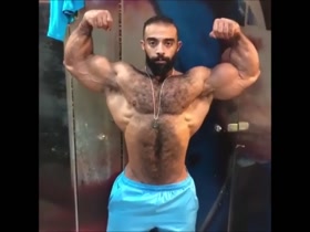Hairy Arab Posing
