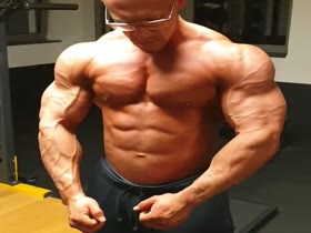 Glasses and Muscles - Chris Kall - Hunk!