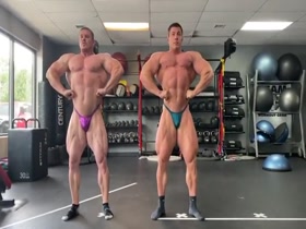 Muscle gods Adam Young and Brett Wilkin