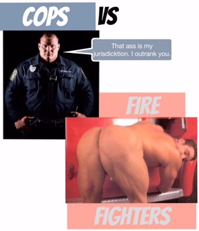 Billy Herrington in Cops VS Fire Fighters