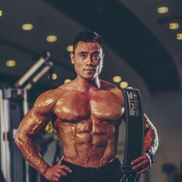 Asian bodybuilder