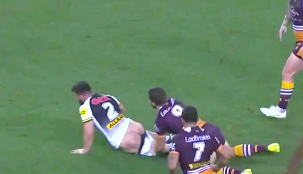 Josh Mansour pantsed