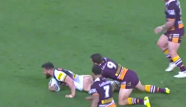 Josh Mansour pantsed