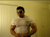 hot bodybuilder posing