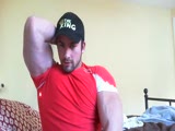 tight red shirt muscles smack talk