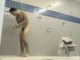 Army Dude in Shower