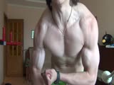 Super Sexy Stud Flexing His Hard and Strong Muscles