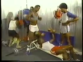 stud hunk bruthas group sex workout (vintage)