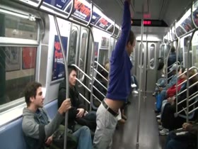 Shirtless on the Subway 2