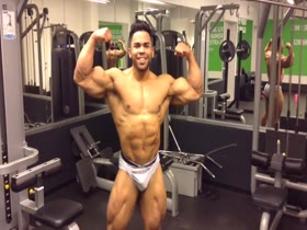 Jonathan Irizarry Posing at 238 Pounds