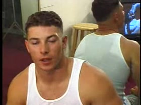 Hot muscled marine jerking and showing off