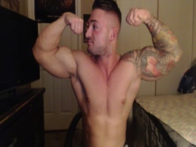 Jacked Tatted Stud Flexes Gains