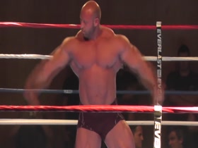 Petar Klancir - posing in a wrestling ring