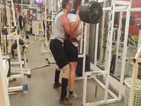 Sexy Muscle Beast Being Noisy during Workout