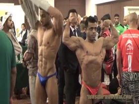 2016 IFBB Asia Championship weigh-in and backstage