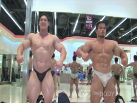 Massive Thai Bodybuilder posing