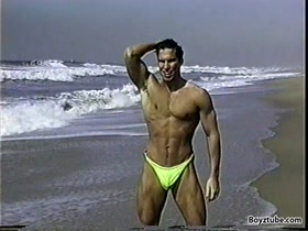 hot muscle on beach