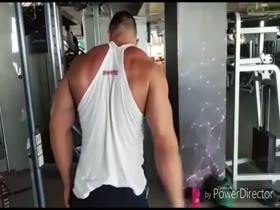 Bodybuilder workout