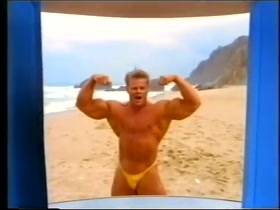 Bodybuilder in 90's commercial