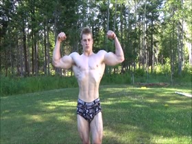 Teen Bodybuilder outdoor
