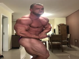 Massive Bodybuilder Posing