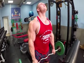 Alexey Lesukov Trains Pecs & Biceps in Almaz Gym in 2018