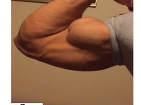 You want this massive bicep in your face?