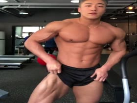 cute muscle asian