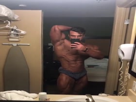 Dmitry invites us to his hotel room for some posing