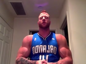 Muscle ginger posing
