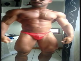 Bodybuilder Herbert has a big bulge