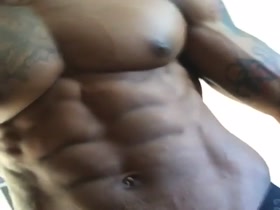 Pec Popping and Nipple Close up