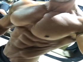 Dustin Sensat's Incredible Cut Mounds of Pec Muscle
